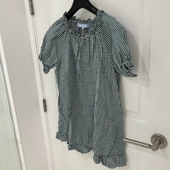 NWOT Hill House Home Emerald Gingham Katherine Nap Dress XS - Picture 2 of 7
